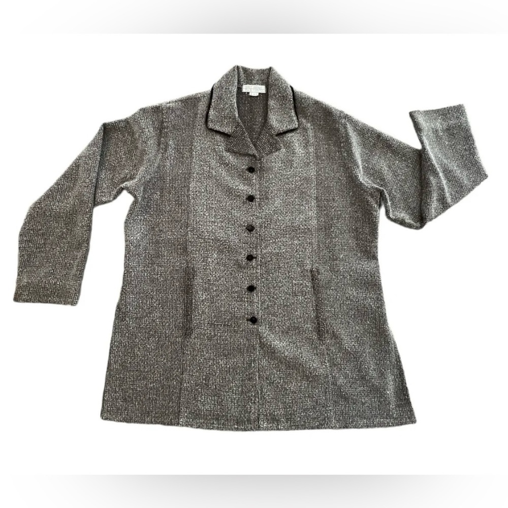 Rose Parks Brown Coat Blazer Lightweight Unlined Vintage Look Size M